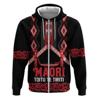 Toitu Te Tiriti Waitangi Hoodie Black Wharenui House - Polynesian Pride