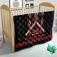 Toitu Te Tiriti Waitangi Quilt Black Wharenui House - Polynesian Pride