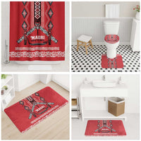 Toitu Te Tiriti Waitangi Bathroom Set Red Wharenui House - Polynesian Pride