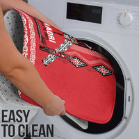 Toitu Te Tiriti Waitangi Bathroom Set Red Wharenui House - Polynesian Pride