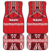 Toitu Te Tiriti Waitangi Car Mats Red Wharenui House - Polynesian Pride