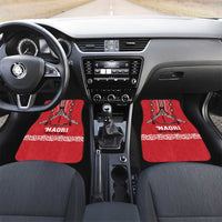 Toitu Te Tiriti Waitangi Car Mats Red Wharenui House - Polynesian Pride