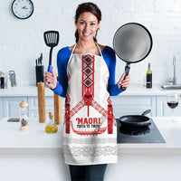 Toitu Te Tiriti Waitangi Apron White Wharenui House - Polynesian Pride