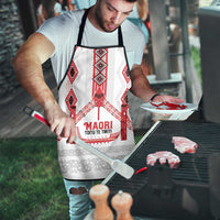 Toitu Te Tiriti Waitangi Apron White Wharenui House - Polynesian Pride