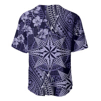 Vintage Tonga Tribal Ngatu Pattern Baseball Jersey With Pacific Floral Pink Art LT9 - Polynesian Pride