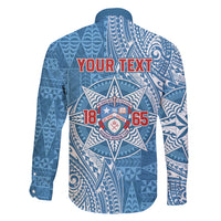 Personalised Tonga Apifo'ou College Family Matching Summer Maxi Dress and Hawaiian Shirt Since 1865 Special Kupesi Pattern