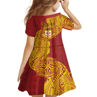 Personalised Kolisi Tonga Atele Family Matching Short Sleeve Bodycon Dress and Hawaiian Shirt Since 1882 Simple Ngatu Pattern