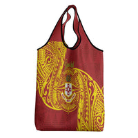 Personalised Kolisi Tonga Atele Grocery Bag Since 1882 Simple Ngatu Pattern