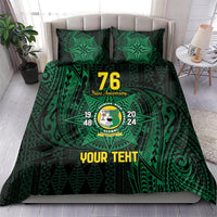Personalised Tonga Liahona High School 76th Anniversary Bedding Set Special Kupesi Pattern