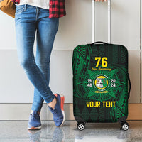 Personalised Tonga Liahona High School 76th Anniversary Luggage Cover Special Kupesi Pattern LT9 - Polynesian Pride