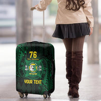 Personalised Tonga Liahona High School 76th Anniversary Luggage Cover Special Kupesi Pattern LT9 - Polynesian Pride