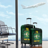 Personalised Tonga Liahona High School 76th Anniversary Luggage Cover Special Kupesi Pattern LT9 - Polynesian Pride