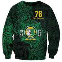 Personalised Tonga Liahona High School 76th Anniversary Sweatshirt Special Kupesi Pattern