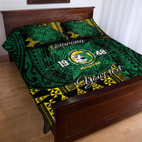 Personalised Tonga Liahona High School Quilt Bed Set Since 1948 Special Kupesi Pattern