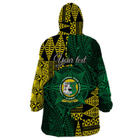 Personalised Tonga Liahona High School Wearable Blanket Hoodie Since 1948 Special Kupesi Pattern