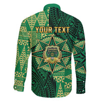 Personalised Tonga Saineha High School Family Matching Long Sleeve Bodycon Dress and Hawaiian Shirt Since 1978 Special Kupesi Pattern