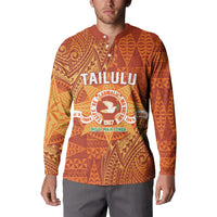 Personalised Tonga Tailulu College Button Sweatshirt Since 1967 Special Kupesi Pattern Version 1 LT9 - Polynesian Pride