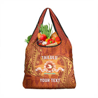 Personalised Tonga Tailulu College Grocery Bag Since 1967 Special Kupesi Pattern Version 1