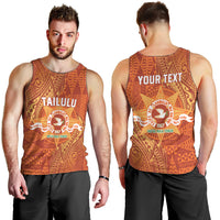 Personalised Tonga Tailulu College Men Tank Top Since 1967 Special Kupesi Pattern Version 1