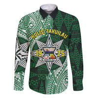 Personalised Tonga Takuilau College Family Matching Tank Maxi Dress and Hawaiian Shirt Since 1975 Special Kupesi Pattern