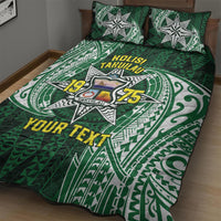 Personalised Tonga Takuilau College Quilt Bed Set Since 1975 Special Kupesi Pattern