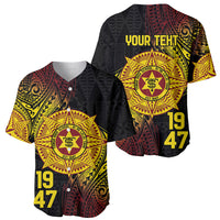 Personalised Tonga High School Baseball Jersey Since 1947 Special Kupesi Pattern LT9 - Polynesian Pride