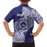 Personalised Tonga Tupou College Tolo 158th Anniversary Family Matching Tank Maxi Dress and Hawaiian Shirt Special Kupesi Pattern LT9 - Polynesian Pride