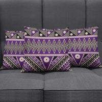 Vintage Bula Fiji Pillow Cover Purple Tapa Masi Motif LT9 - Polynesian Pride