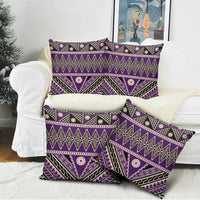 Vintage Bula Fiji Pillow Cover Purple Tapa Masi Motif LT9 - Polynesian Pride