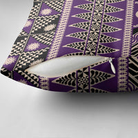 Vintage Bula Fiji Pillow Cover Purple Tapa Masi Motif LT9 - Polynesian Pride