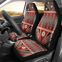 Vintage Bula Fiji Car Seat Cover Red Tapa Masi Motif