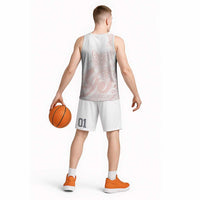 Polynesian Tribal Plumeria Lotu Tamaiti Basketball Jersey Pastel Blush - Polynesian Pride