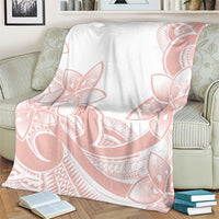 Polynesian Tribal Plumeria Lotu Tamaiti Blanket Pastel Blush LT9 - Polynesian Pride