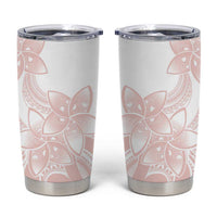 Polynesian Tribal Plumeria Lotu Tamaiti Tumbler Cup Pastel Blush - Polynesian Pride
