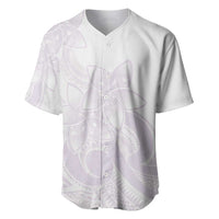 Polynesian Tribal Plumeria Lotu Tamaiti Baseball Jersey Pastel Mauve LT9 Mauve - Polynesian Pride