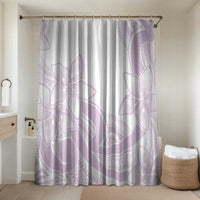 Polynesian Tribal Plumeria Lotu Tamaiti Bathroom Set Pastel Mauve - Polynesian Pride