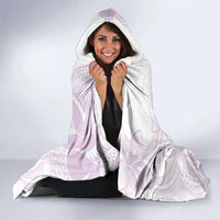 Polynesian Tribal Plumeria Lotu Tamaiti Hooded Blanket Pastel Mauve - Polynesian Pride