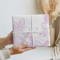 Polynesian Tribal Plumeria Lotu Tamaiti Wrapping Paper Pastel Mauve - Polynesian Pride