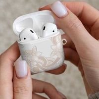 Polynesian Tribal Plumeria Lotu Tamaiti AirPods Case Pastel Nude LT9 - Polynesian Pride
