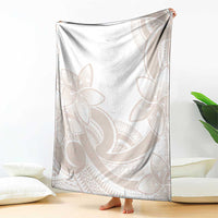 Polynesian Tribal Plumeria Lotu Tamaiti Blanket Pastel Nude LT9 - Polynesian Pride
