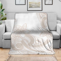 Polynesian Tribal Plumeria Lotu Tamaiti Blanket Pastel Nude LT9 - Polynesian Pride