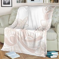 Polynesian Tribal Plumeria Lotu Tamaiti Blanket Pastel Nude LT9 - Polynesian Pride