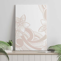 Polynesian Tribal Plumeria Lotu Tamaiti Canvas Wall Art Pastel Nude LT9 - Polynesian Pride