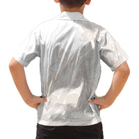 Polynesian Tribal Plumeria Lotu Tamaiti Family Matching Puletasi and Hawaiian Shirt Pastel Nude - Polynesian Pride