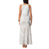 Polynesian Tribal Plumeria Lotu Tamaiti Family Matching Tank Maxi Dress and Hawaiian Shirt Pastel Nude - Polynesian Pride