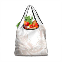 Polynesian Tribal Plumeria Lotu Tamaiti Grocery Bag Pastel Nude - Polynesian Pride