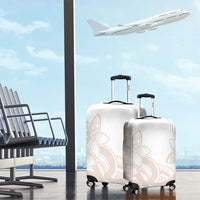 Polynesian Tribal Plumeria Lotu Tamaiti Luggage Cover Pastel Nude - Polynesian Pride