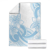 Polynesian Tribal Plumeria Lotu Tamaiti Blanket Pastel Sky Blue LT9 - Polynesian Pride