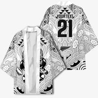 2026 Autumn Rugby Nations New Zealand Custom Kimono White Kowhaiwhai Maori Tribal Taniko Motif