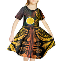 Personalised Shefa Day Kid Short Sleeve Dress Happy June 18 Vanuatu Province